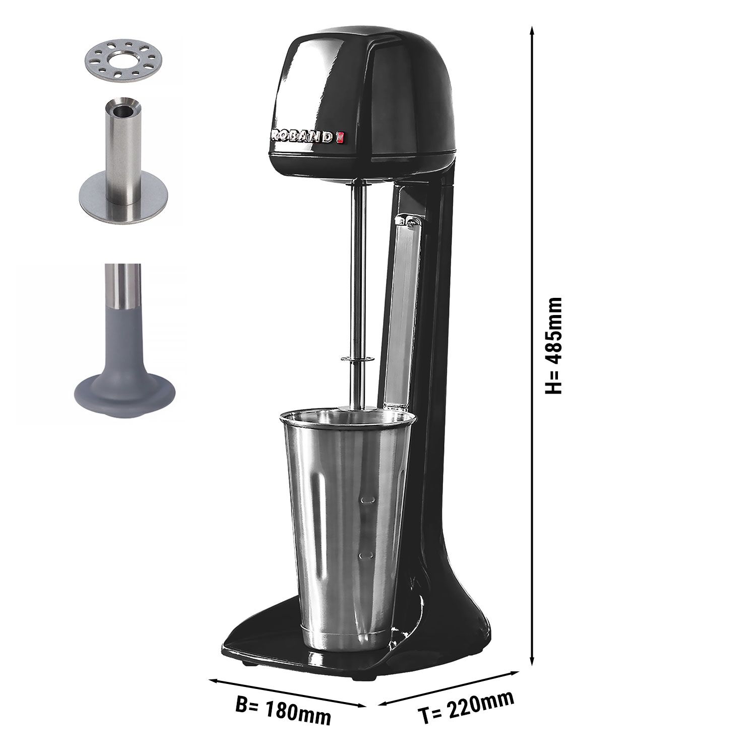 ROBAND | Mixeur à Milk-Shake (Nouvelle génération) - 710ml - 150 Watt - Noir