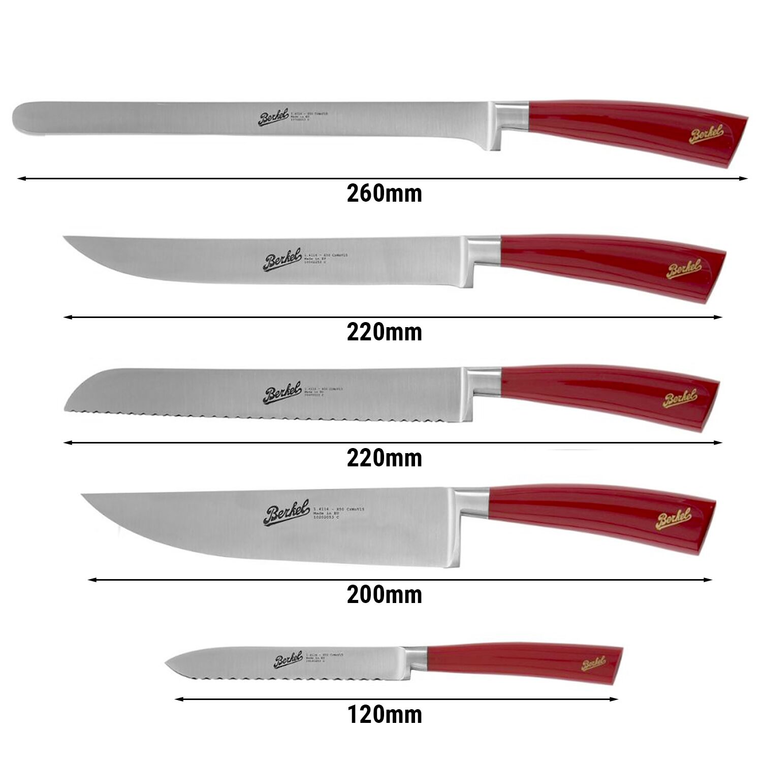 BERKEL | ELEGANCE - Set da chef - 5 pezzi