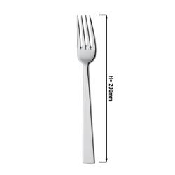 (12 pcs) Table fork - Luca - 18/10 stainless steel - 200mm