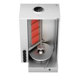 Gazowy grill do shawarmy/kebaba- 4 palniki - maks. 60 kg