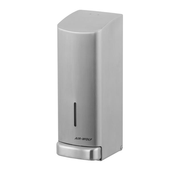 AIR-WOLF | Saippua- ja desinfiointiaine annostelija painonapilla - 1200ml - ruostumatonta terästä	