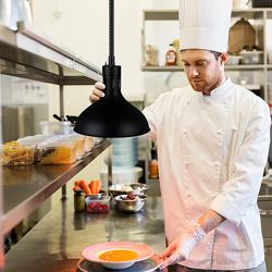 Buffet-infrapunalämmitin - 275 W - Ø 290 mm - korkeussäädettävä - musta