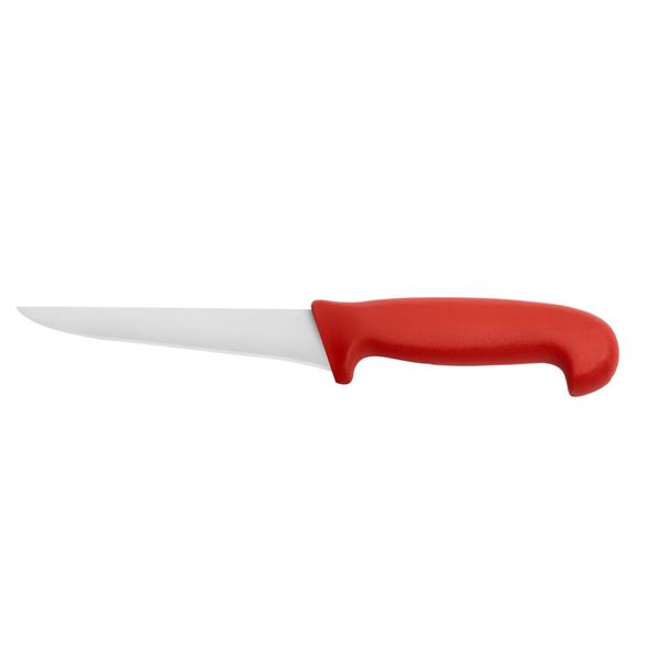 Deboner Boning Knife – 150 mm Blade - Stainless Steel - Red Handle - Made in Germany
