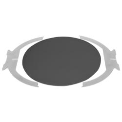 Octopus Buffet Riser Stand – Ø500 mm - Chrome - Stainless Steel - Black Plexiglass