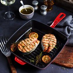 STAUB | GRILLPANN - American Grill - 260x260mm - Öntöttvas - Cherry red