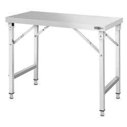 Table de travail en inox – pliable – 1200 × 600 mm