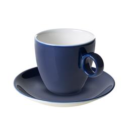 (6 db) BART COLOUR CAFE - Kávéscsésze alj - Ø 13,5 cm - porcelán - Kék