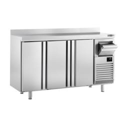 Barkylbänk PREMIUM PLUS - 1960x600 mm - 520 liter - med 3 dörrar, stänkkant 100 mm & ausklopfer för kaffe