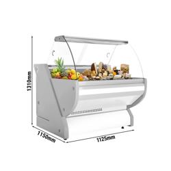 Kühltheke - 1100mm - mit Beleuchtung - Frondblende Weiß