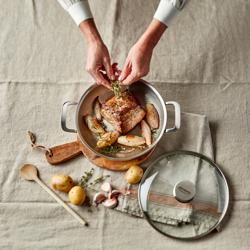 DEMEYERE | Multifunction 7 Frying Pan – Ø200 mm - 7‑Ply Stainless - Non‑Stick - Induction Ready