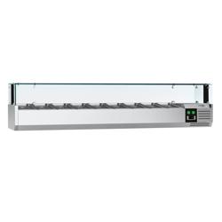 Vitrine Réfrigérée à Ingrédients PREMIUM avec éclairage LED - 2000x395mm - 9x GN 1/3