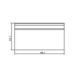 Mesa com gavetas PREMIUM 0,4 m - com 3 gavetas - Subestrutura para mesas de trabalho 600 de profundidade