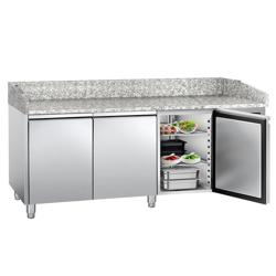 Table réfrigérée pour pizza ECO - 2000 x 800 mm - avec 3 portes