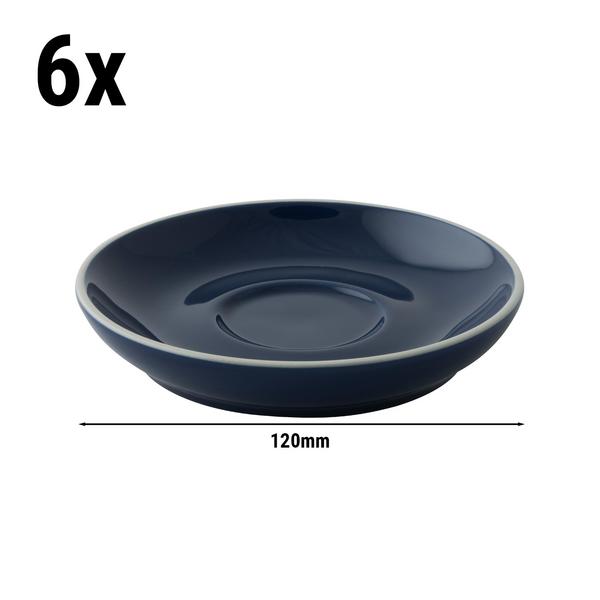 (6 db) COLORS - Kávéscsésze alj - Ø 12 cm - porcelán - Kék