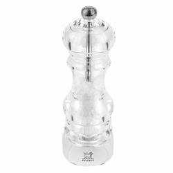 (6 pieces) PEUGEOT | NANCY Salt Mill Grinder – Clear Acrylic - 18 cm - Hardened Steel Mechanism