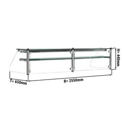 Szklana nadstawka z 1 półką - 2500 mm	