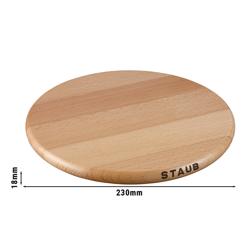 STAUB | SPECIALITIES - Onderzetter magnetisch - Ø 230mm - Bruin - Beuken