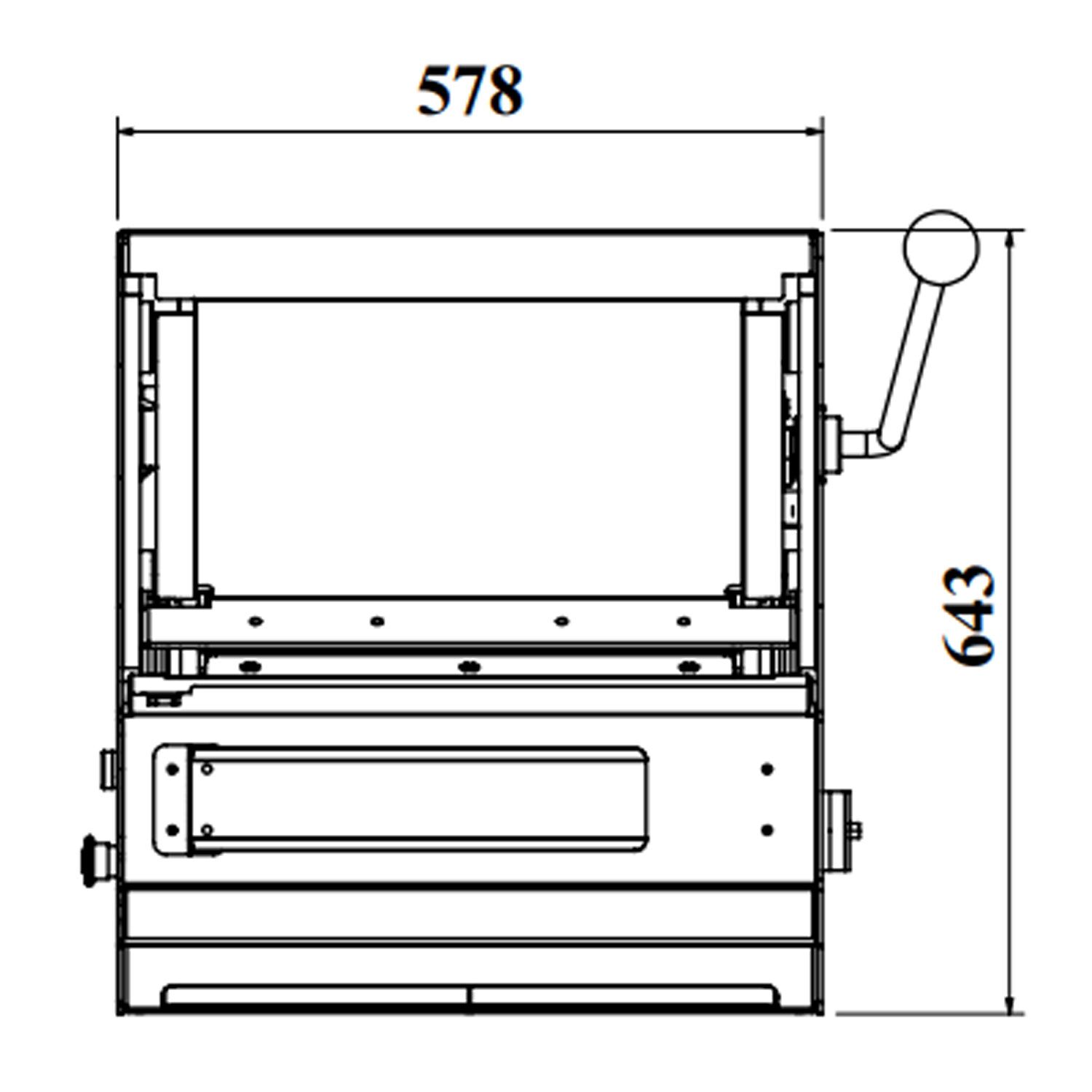 Brödskärare - bordsmodell - Skivtjocklek 13 mm - 370 W - 500 skivor/h