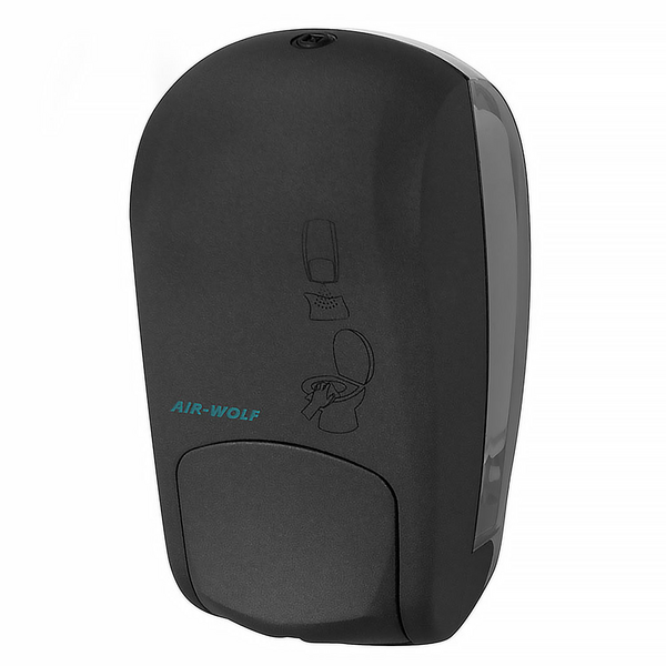 AIR-WOLF | Dispozitiv de curățare a scaunului WC cu buton - 1000ml - plastic ABS - antracit