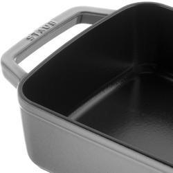 STAUB | Rectangular Cast Iron Baking Dish – 300x200 mm - Graphite Grey - Grill Compatible