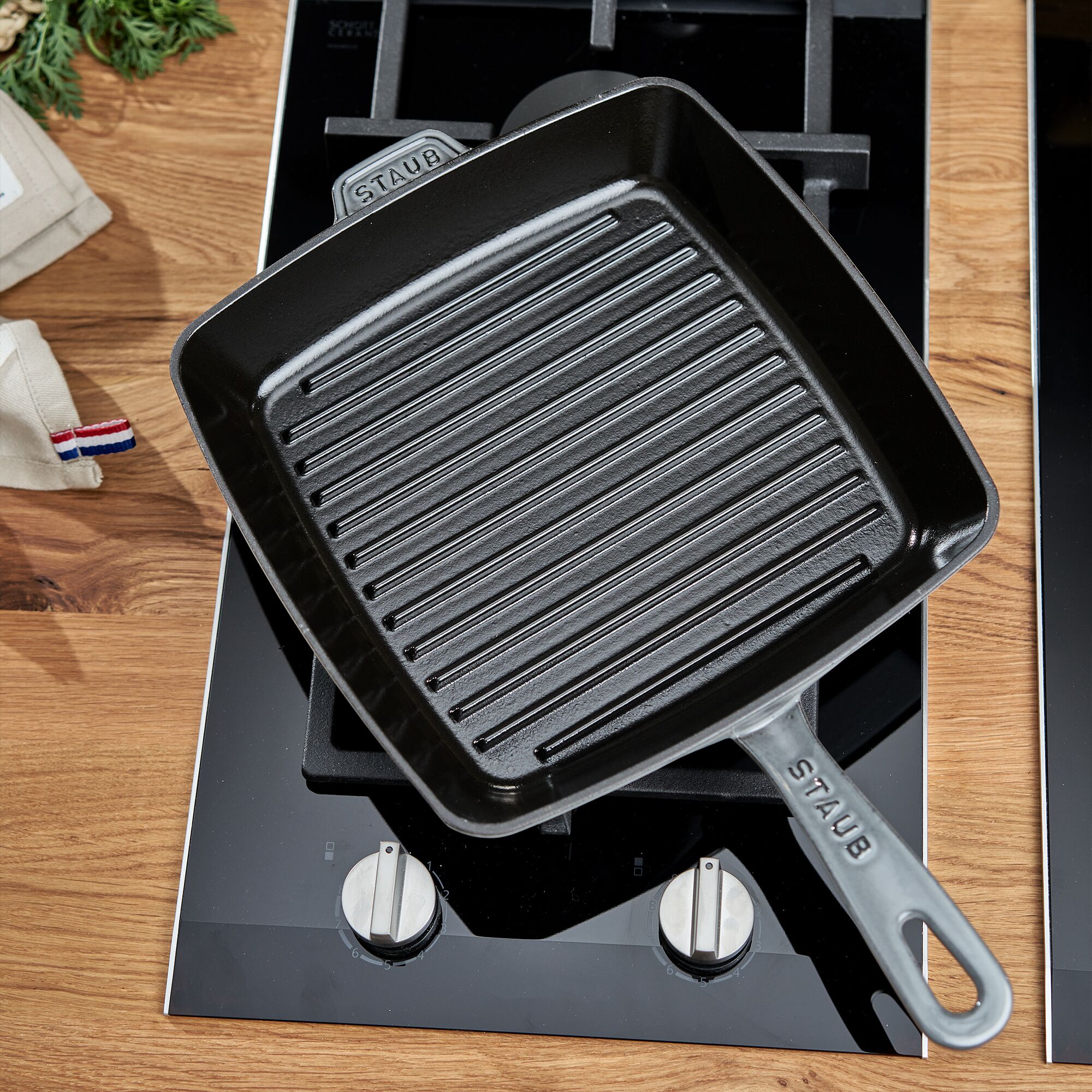 STAUB | GRILL PANS - American Grill - 260x260mm - Fonte - Gris graphite	