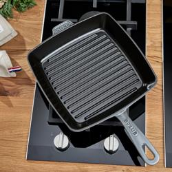 STAUB | GRILL PANS - American Grill - 260x260mm - gjutjärn - grafitgrå