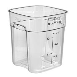 (6 stycken) CAMBRO | CAMWEAR® FreshPro behållare - 17,2 liter - transparent
