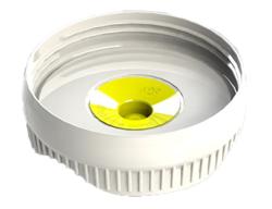 (6 pcs) Membrane pour flacons doseurs (Monotrou moyen) - Matériaux aptes au contact alimentaire - Jaune - compatible avec Portion Pal FFO-051/053/054/056 et bouteilles de réserve FFO-057/058/059/067 | Lot de 6 membranes pour flacons doseurs