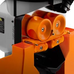 Spremiagrumi elettrico per arance - con raffreddamento, alimentazione automatica della frutta, conservazione del succo, modalità di pulizia e telaio di base - Argento