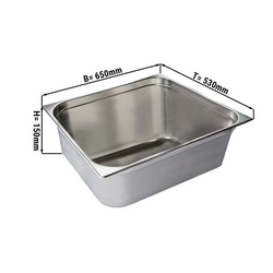 Conteneur GN 2/1 en inox - Hauteur : 150 mm