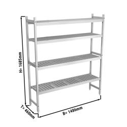 Aluminium Grundregal - 1486x1685mm - Tragkraft: 450 kg