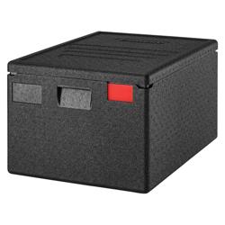 CAMBRO | Cam GoBox® Toploader – EN 60×40 – Black lid – 690×490×370 mm – 4h temperature hold