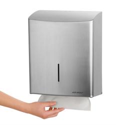 AIR-WOLF | Papieren handdoekdispenser - voor 600 handdoeken - RVS 