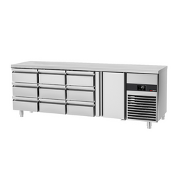  میز خنک کننده پریمیوم - 2330*700 میلیمتر -  یک درب و 9 کشو