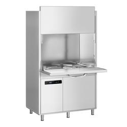 Máquina de lavar tachos industrial de parede dupla - Eletrónico - 16,00kW - com doseadores de detergente e abrilhantador