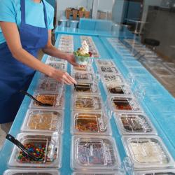 (6 unidades) CAMBRO | Recipientes GN em policarbonato Camwear® 1/6 - transparente - profundidade 100 mm