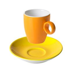 (6 db) BART COLOUR CAFE - Eszpresszó csésze - 65 ml - narancs