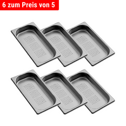 Recipient GN din oțel inoxidabil 1/3 - perforat - adâncime: 40 mm