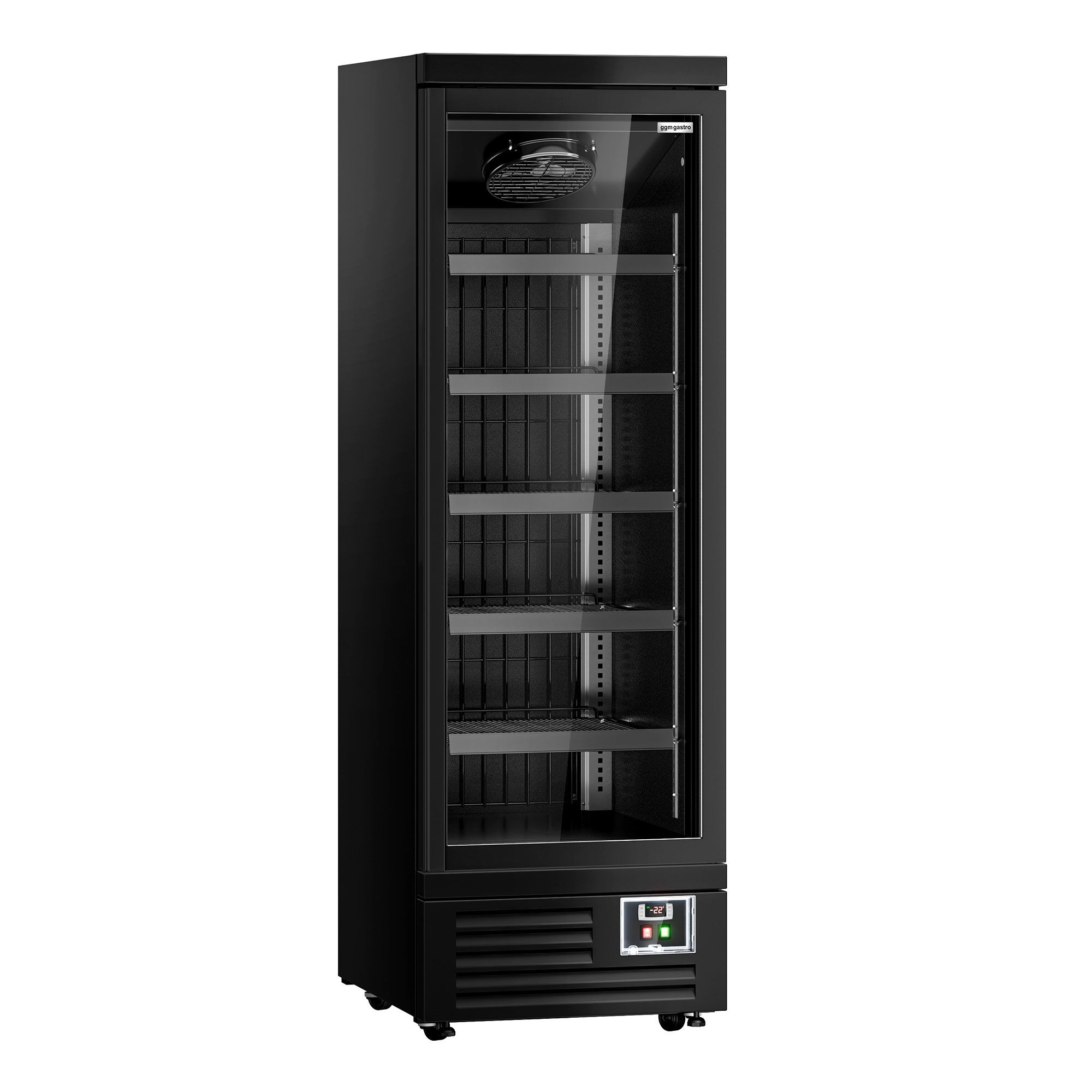 Vitrine murale de congélation - 630 mm - 443 litres - avec 1 porte battante à double vitrage & 5 étagères