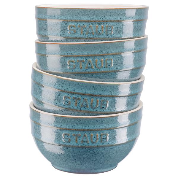 STAUB | CERAMIQUE - Set di ciotole, 4 pezzi - Ø 140mm - Ceramica - Turchese antico