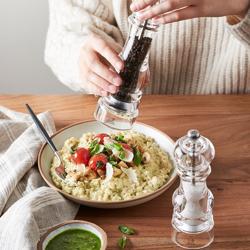 PEUGEOT | NANCY Pepper Mill Grinder – Acrylic - 18 cm - 2-Stage SS Mechanism