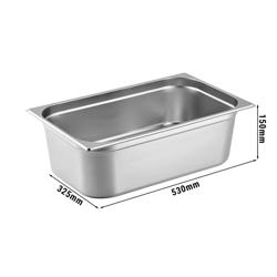 Paslanmaz çelik GN  1/1 küvet– Yükseklik: 150 mm