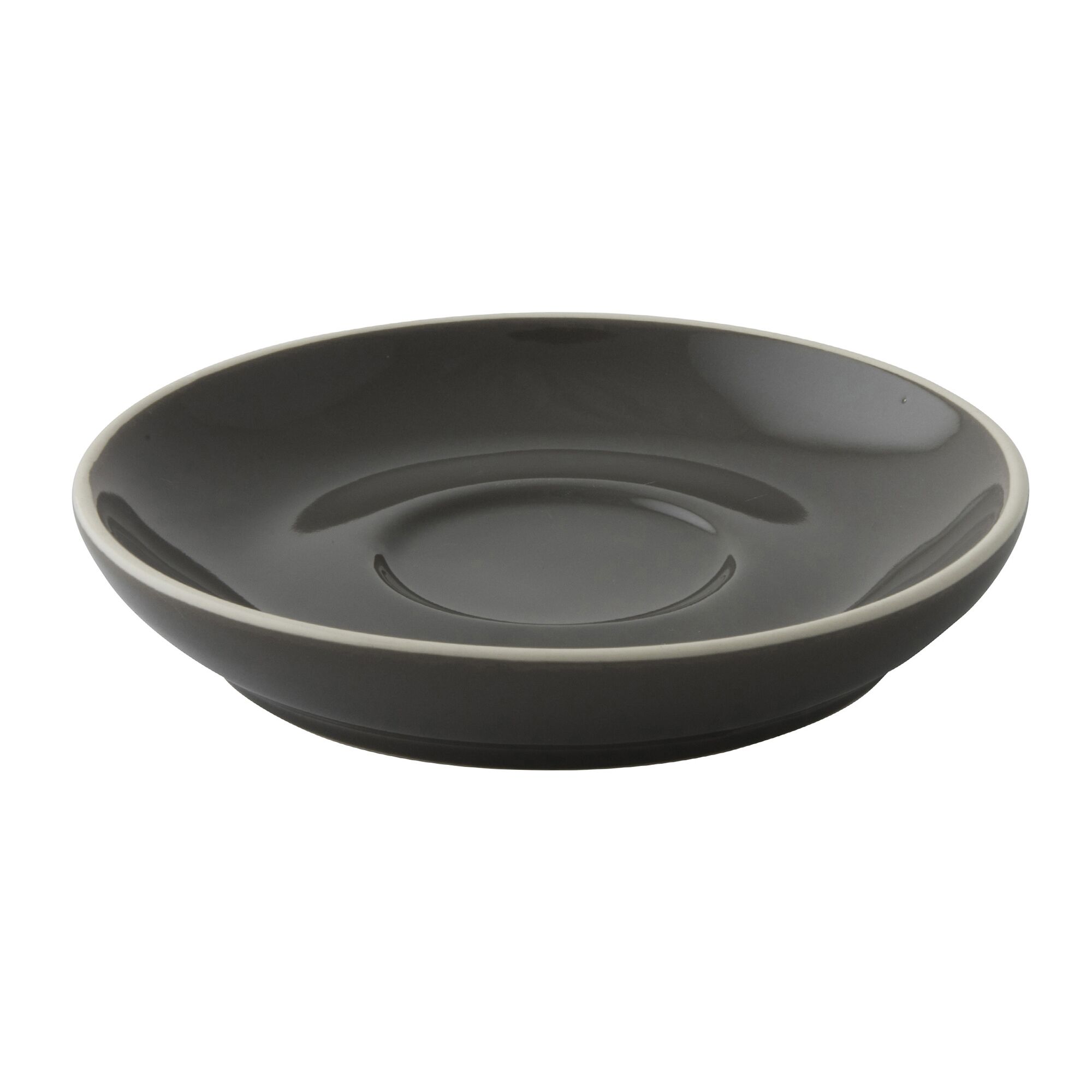(6 pcs) COLORS - Soucoupe à café - Ø120mm - Gris