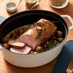 STAUB | LA COCOTTE - Güveç - oval - 230mm - Dökme demir - Beyaz trüf mantarı