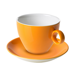 (6 pezzi) BART COLOUR CAFE - Piattino per tazza da cappuccino - Ø 155mm - Arancione