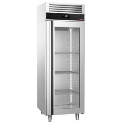 Congelatore in acciaio inox PREMIUM - GN 2/1 - 700 litri - con 1 porta in vetro