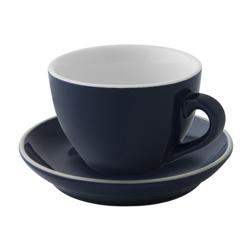(6 pcs) COLORS | Cappuccino Cup Colors - 180ml - Blue