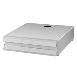 Kaffeesatzschublade - Einzeln - 510x410x115mm - mit Abklopfer - Silber