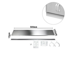 Roestvrijstalen basis - Lengte: 500mm