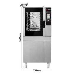 Elektrische kippengrill - Touch - 6x GN 1/1 - met vetopvangsysteem & onderkast